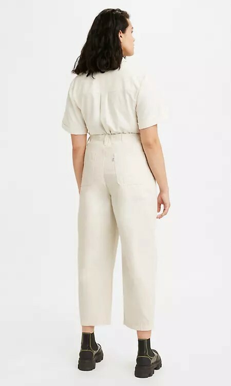 Levi’s Premium Women's Ballon Leg Pants, Size 31, Twill Tofu White, New NWT