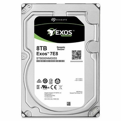 Exos Seagate 7E8 8TB 3.5'' SATA 6Gb Internal Hard Disk Drive 7200RPM ST8000NM0055