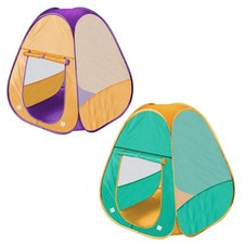 Kids Pop Up Play Tent - 2 Pcs Foldable Indoor Outdoor Castle Toys