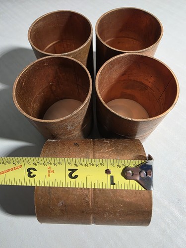 2" Copper Coupler Fitting Lot Of 5