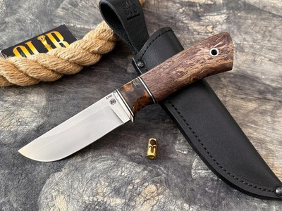 Maruschin Russland Jagdmesser Mammuтzahn Custom Messer S390 Stahl Böhler HRC-68