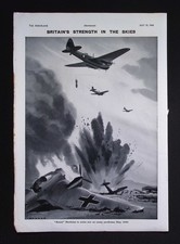 Original 1940 Advert ? Bristol Blenheim Action Illustration