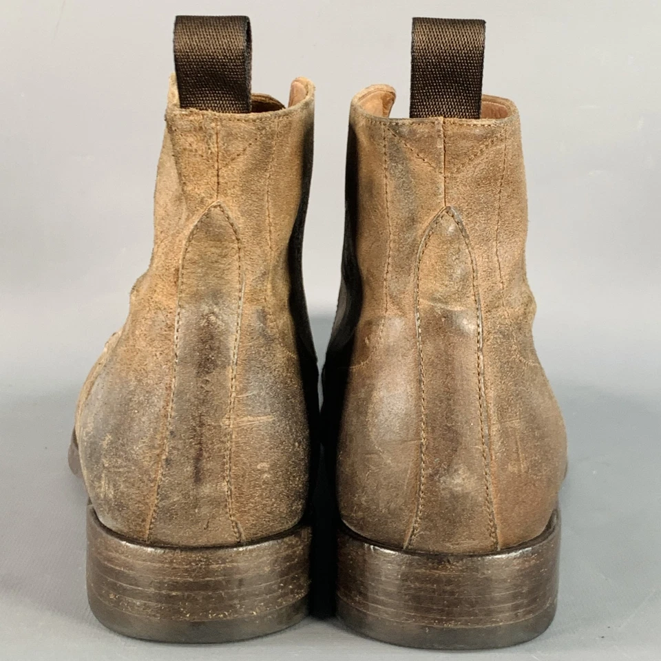 Botas con cordones PAUL SMITH talla 9 marrón cuero antiguo punta Foto 3 de 4