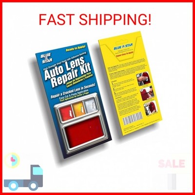 Blue Star Non Grid Pattern Auto Lens Repair Kit (Red)
