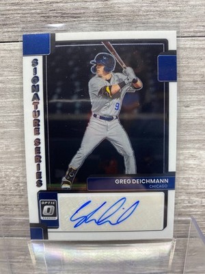 2022 Donruss Optic Signature Series Greg Deichmann Rookie #SIGS-GD Chicago Cubs