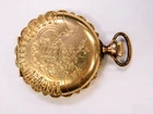 Vintage Elgin Grade 199 Model 2 15j Hand Wind Pocket Watch w/ Hand Painted Dial