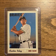 2019 Topps Heritage High Number Austin Riley Rookie Card #614 - Atlanta Braves