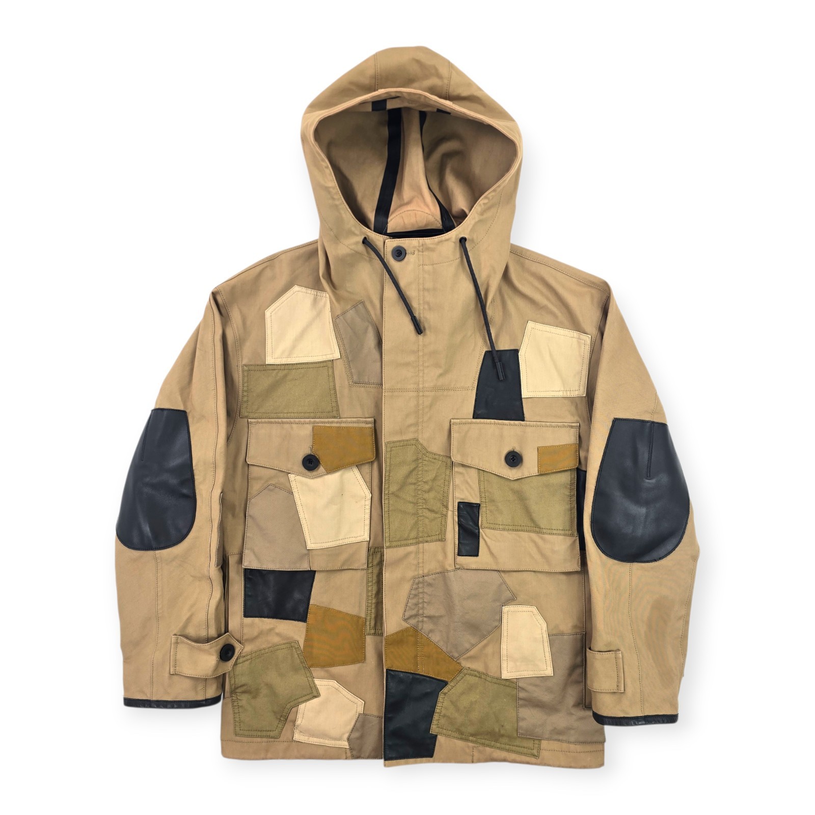 Coach Patchwork Cotton Leather Parka Jacket Men's… - image 1