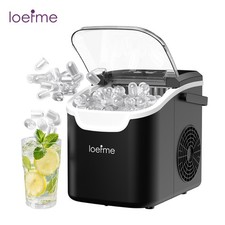 Ice Maker Machine Counter Top Ice Cube Maker, Self-Cleaning Function 12KG/24H UK