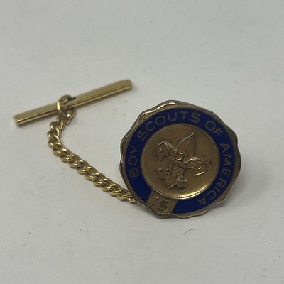 Vintage 1/20-10k Gold BSA 15 Year Veteran Tie Tac