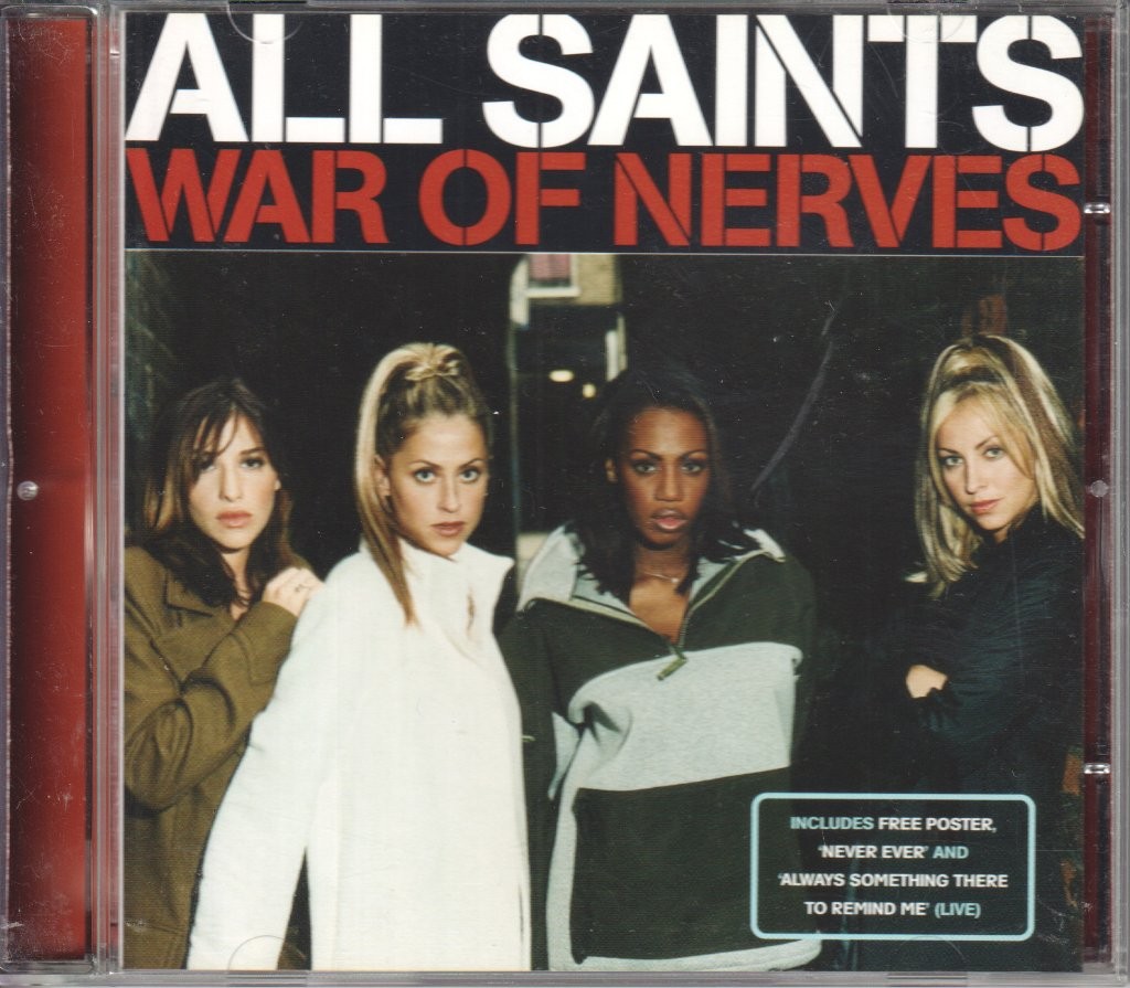 All Saints War of Nerves CD UK London 1998 limited edition 3 track CD with