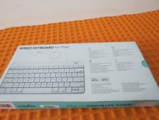 Logitech 920-006341 Wired Keyboard for iPad - White New