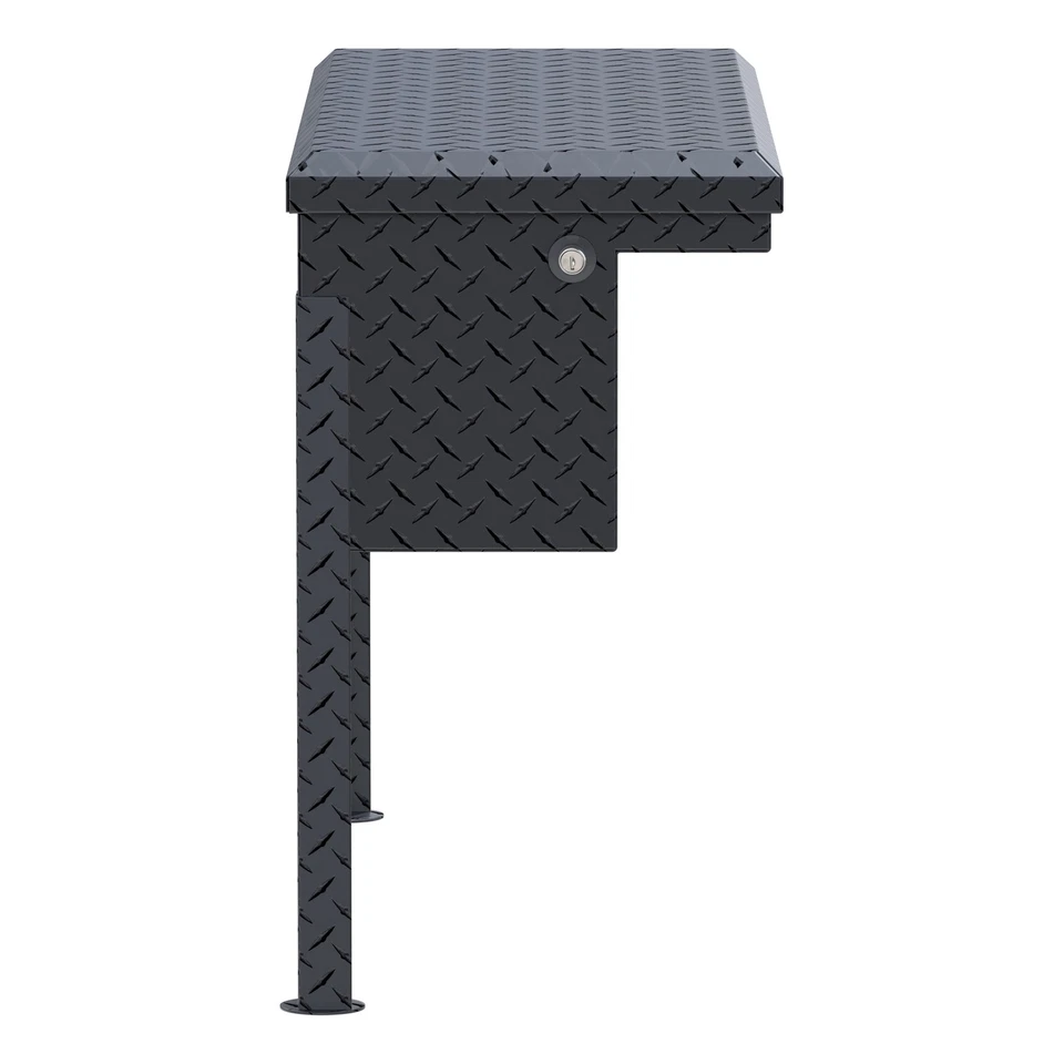 UWS 36" Truck Side Tool Box w/ Low Profile Heavy Packaging Matte Black Aluminum - Imagem 3 de 4