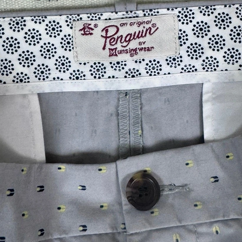 Pantalones Cortos An Original Penguin de Munisingwear Talla 38 Gris Patrón  Foto 3 de 4