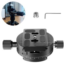 60mm Quick Plate Mount Adapter Clamp for Tripod Head with Lever Lock Mechanism