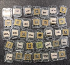LOT OF 36 ASSORTED CPU PROCESSOR CHIPS INTEL, PREOWNED