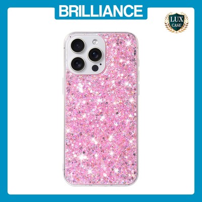 Brilliance LUX iPhone 15 Pro Max Big Hole TPU Star Glitter Crystal Clear Case...