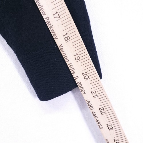 Raffi 100% Merino Wool Pullover Sweater Womans Size XL Black V Neck Preppy - 第 9/14 張圖片