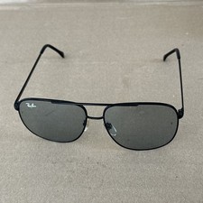 RAY BAN SUNGLASSES Lenses marked BL Nickel Silver Frame Black Vintage 