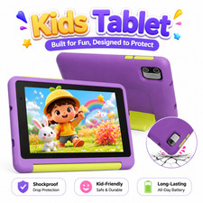 NEW Android 13 Tablet for kid 8GB RAM 64GB ROM Dual Camera Shockproof IPS LCD HD