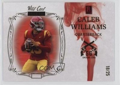 2023 MATTE Rookie Special Edition White - Red Smoke 18/25 Caleb Williams 16wc