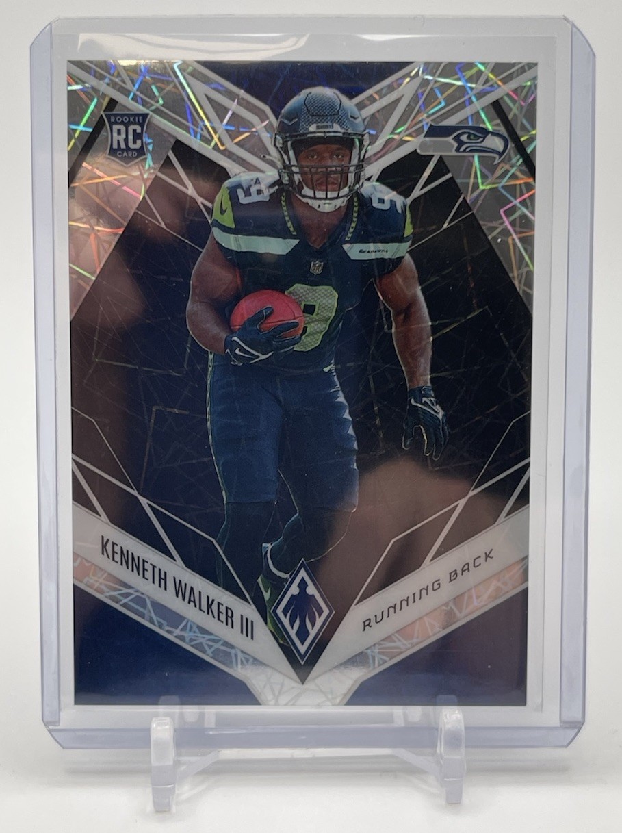 2022 Panini Phoenix RC Rookies Kenneth Walker III #118 Black Lazer #/10 SSP BT