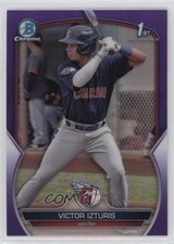 2023 Bowman Chrome Prospects Purple Refractor /250 Victor Izturis #BCP-175 13tz