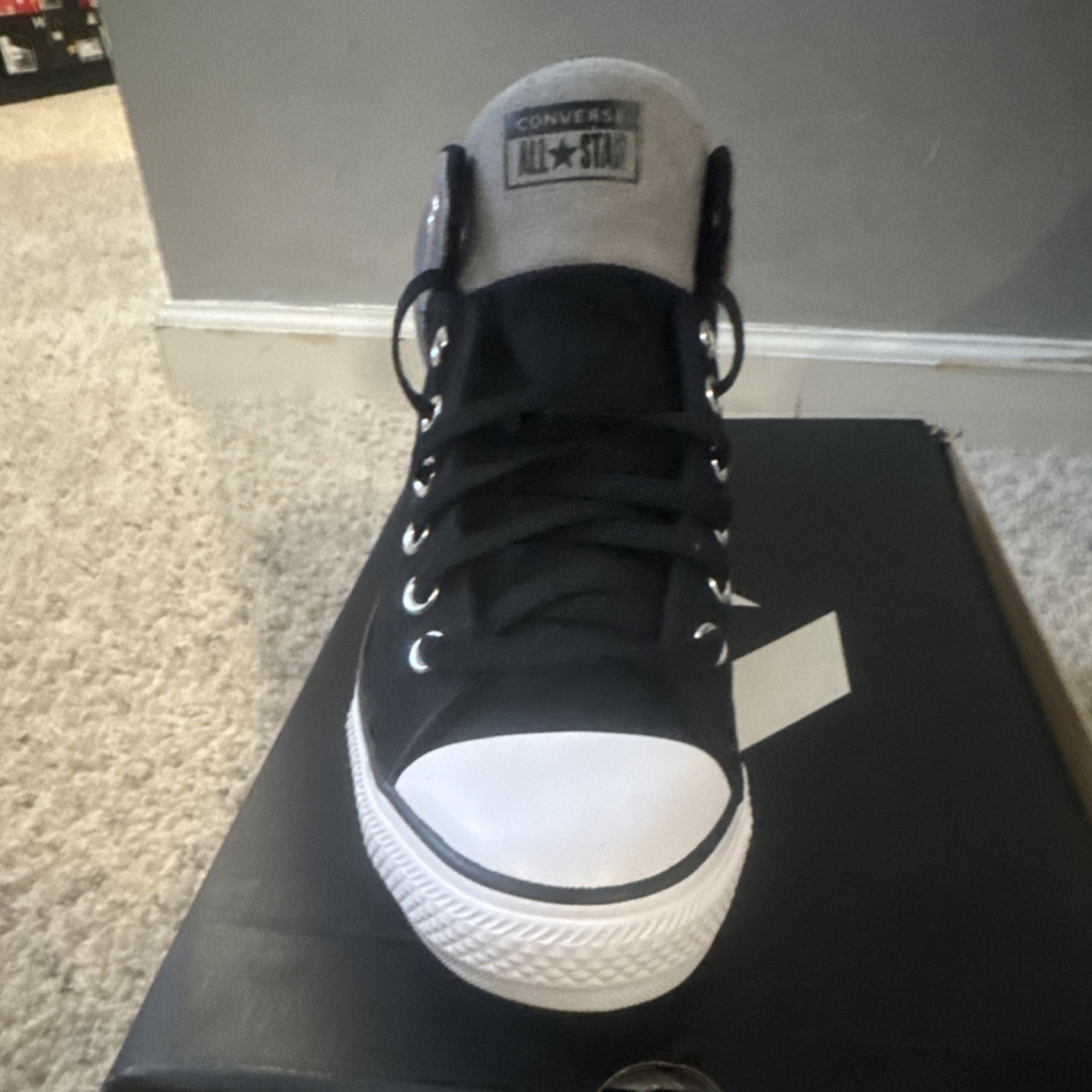 Converse CTAS High Street Mid Black/Grey/White Men's Sneakers 11 A16470C thumbnail 7