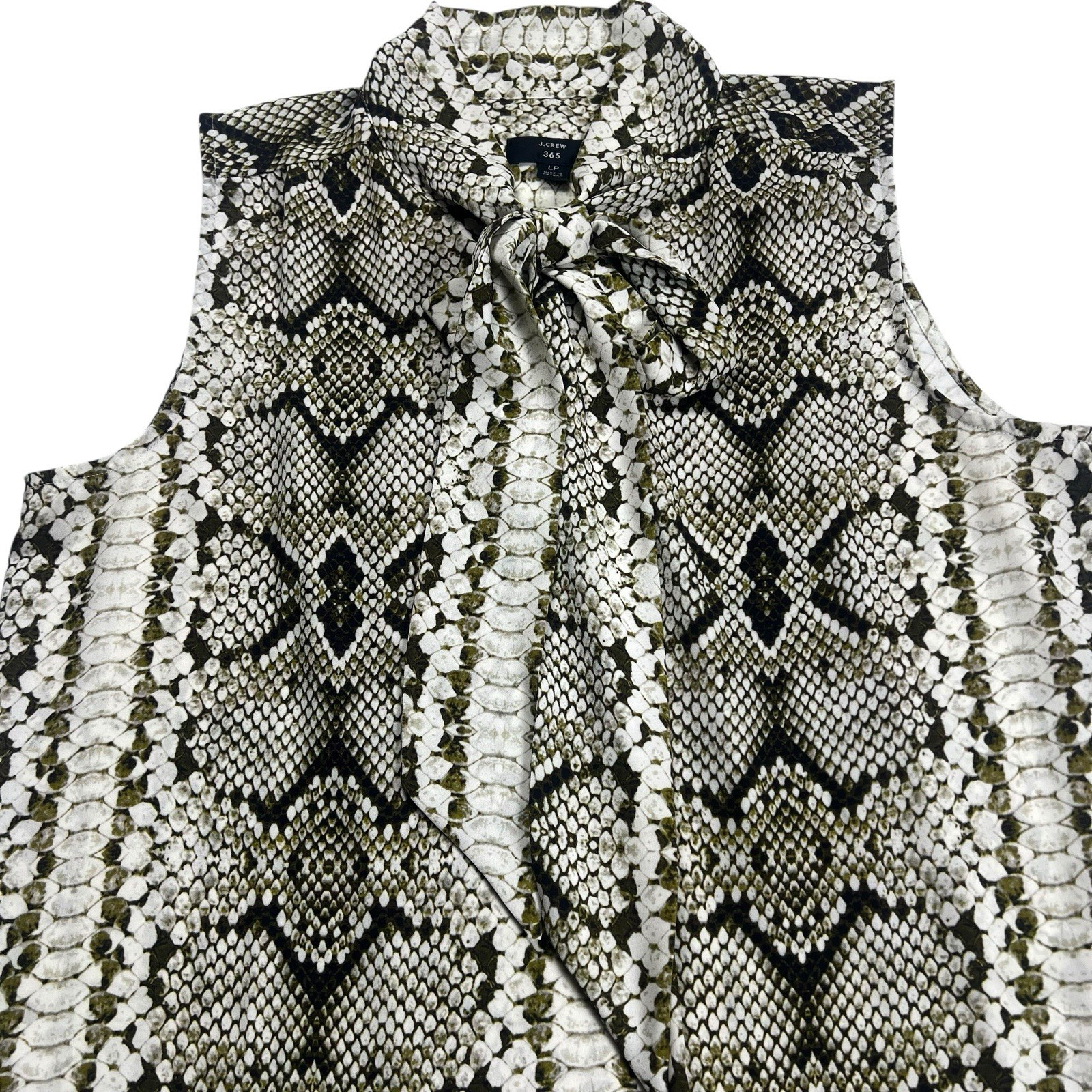 J. Crew 365 Python Print Sleeveless Blouse Women’… - image 5