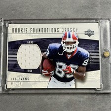 2004 Upper Deck Lee Evans Buffalo Bills Jersey Patch /1299 Player Worn Vintage