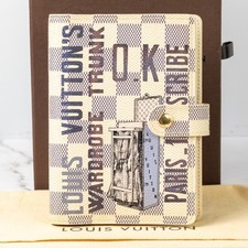 LOUIS VUITTON Afish Collection Damier Azur Agenda PM R21080 Day Planner Cover S 