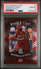 2023 PANINI DONRUSS OPTIC WINNER STAYS #17 SHAQUILLE O'NEAL PSA 10
