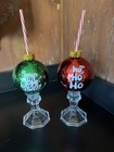 Ornament Sippers Redneck Hillbilly Drinking Glasses Lot of 2 Holiday Cheer — photo 1