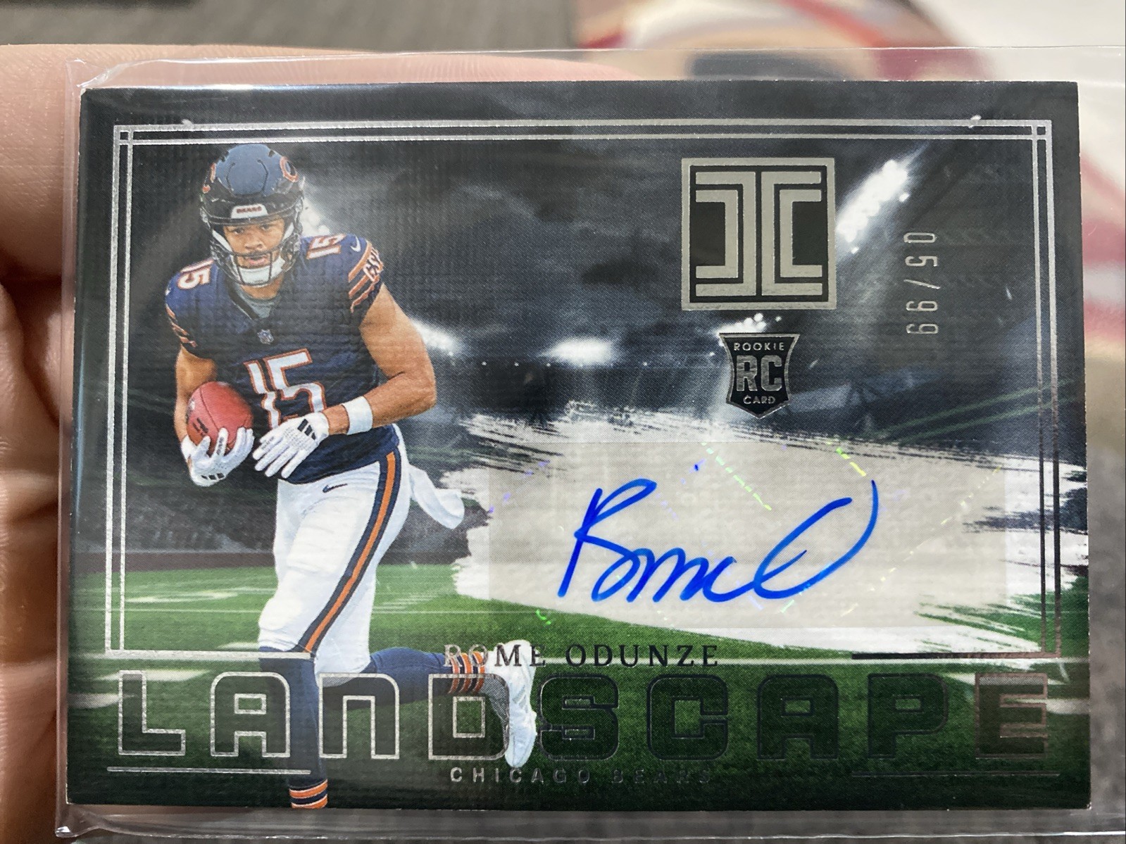 2024 Panini Impeccable Landscape Rome Odunze ROOKIE AUTO SP /99 Chicago Bears 🔥