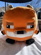 Mojang Studios Minecraft Fox Plush Doll Hand Washable Video Game Merchandise