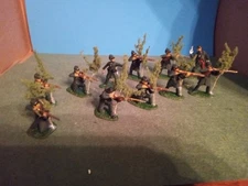 Civil War 1/32  Berdans Sharpshooters Union With Trees Plastic Painted...