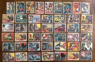 Lot Of 1966 Topps Batman Black Bat & Red Bat Robin Boy Wonder Rookie Card