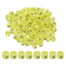 300 Pcs Clothes Hanger Marker XL Fit Rod Garment Size Tag Yellow