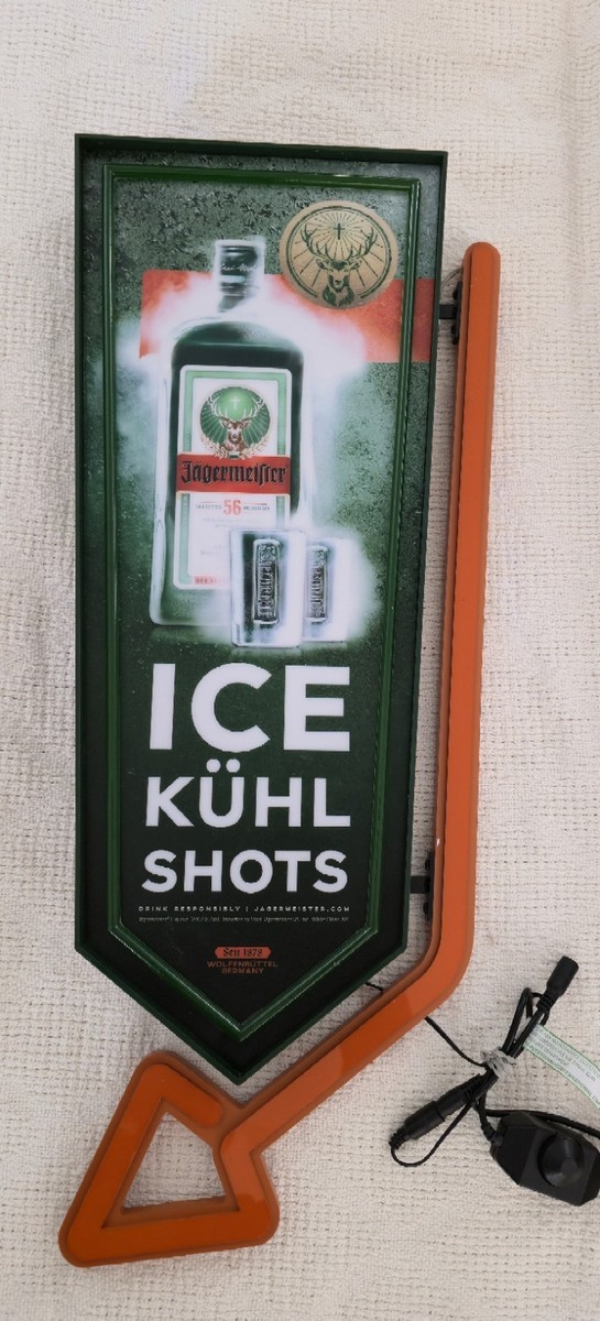 Jägermeister Ice Kühl Shots LED Alcohol Liquor Bar Light with