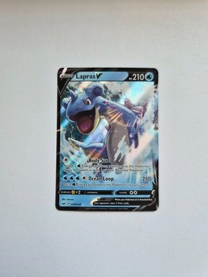 Lapras V - 2020 Pokémon Sword & Shield Ultra Holo Rare #049/202 - NM/MT