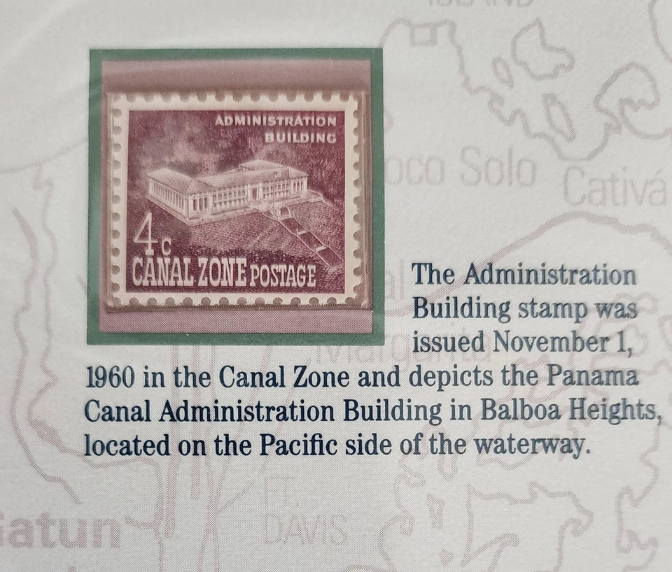 Folio Sello Sociedad Conmemorativa del 75 Aniversario del Canal de Panamá  Foto 4 de 4