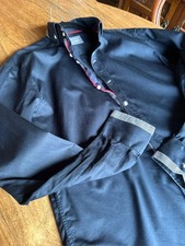 Jiggler Lord Berlue Kensington Men’s Shirt Navy L Contrast Trim 100% Cotton