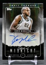 KHRIS MIDDLETON 2023-24 Topps STROKE OF MIDNIGHT MOON BEAM AUTO SN# 4/50