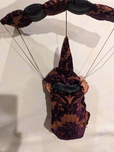 Vintage Halloween Witch Hanging Parachute Decoration 25" Please Read - Picture 7 of 9