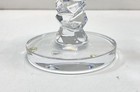 Orrefors Candle Holder Single Faceted Crystal Brass Modern Swedish Glass — photo 4