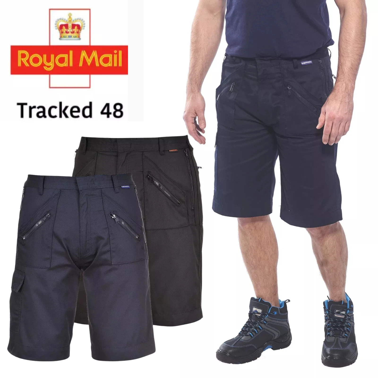 Portwest Short Durable Work Cargo Action Short Multi-Pocket Lightweight Workwear