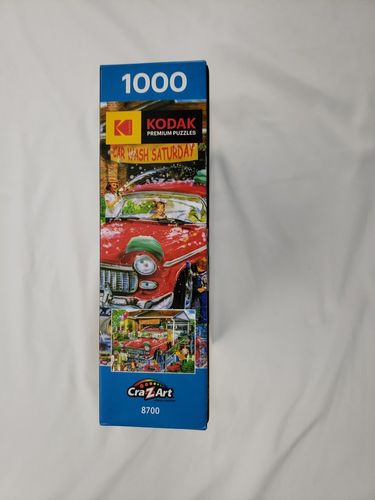 Kodak Premium Jigsaw Puzzle Car Wash Saturday 1,000 Pieces With Bonus Poster New - Picture 3 of 4