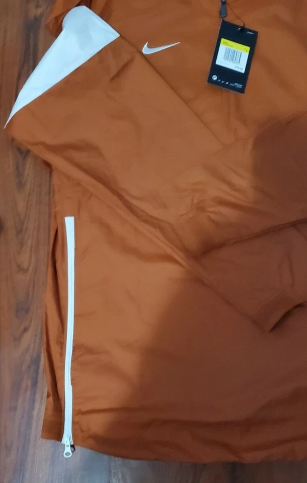 Nike Lockdown AO5858 Orange 1/2 Zip Windshirt Wind Golf Jacket Men's Size SMALL - Image 3 of 4