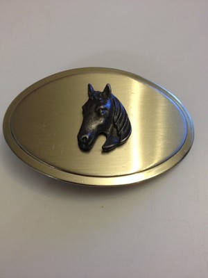 New Beautiful Oval Western Silver horse belt buckle Western Horse Oval Silver Plated Belt Buckle | eBay main image 2