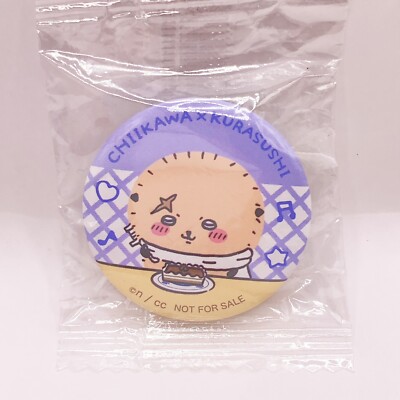 Chiikawa×Kurasushi Sea Otter Rakko Bikkurapon Tin Badge JAPAN Limited Ungeöffnet